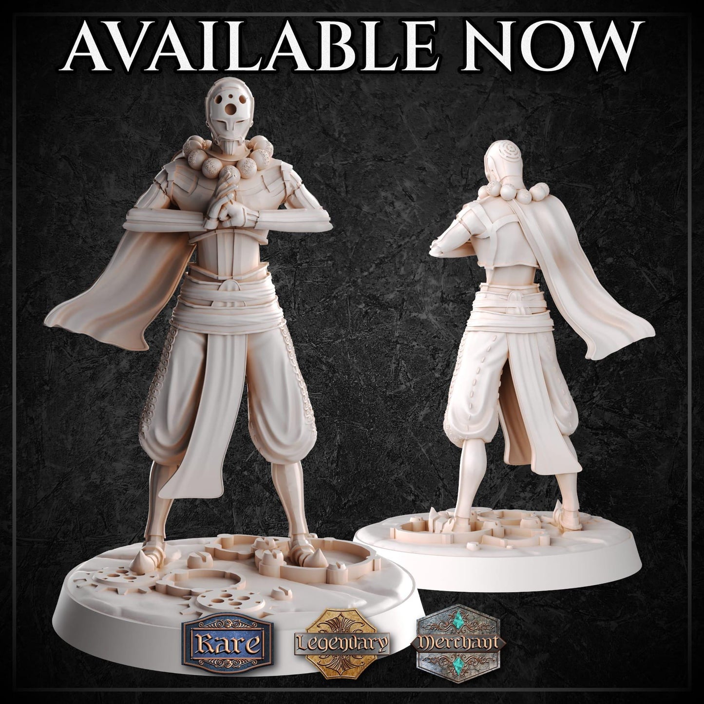 Metalforged Monk miniature by M3DM