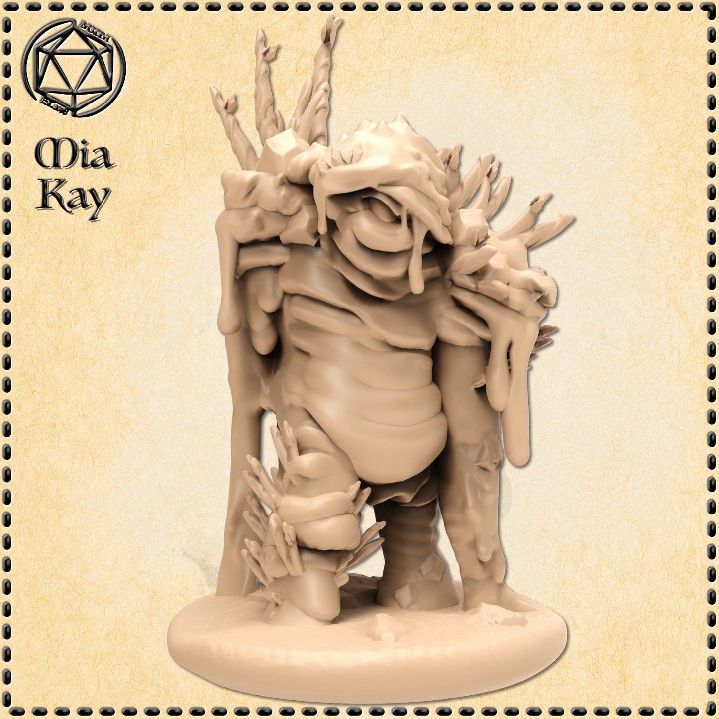Mud Elemental miniature by M3DM