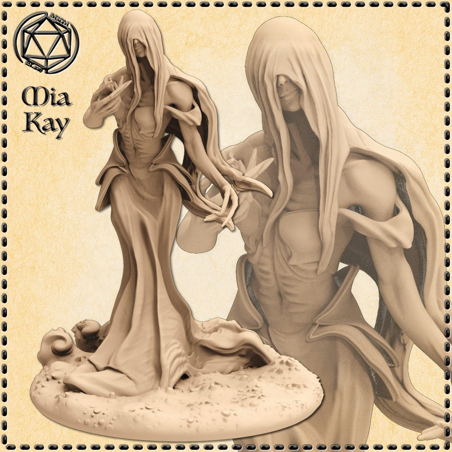 Noonwraith miniature by M3DM