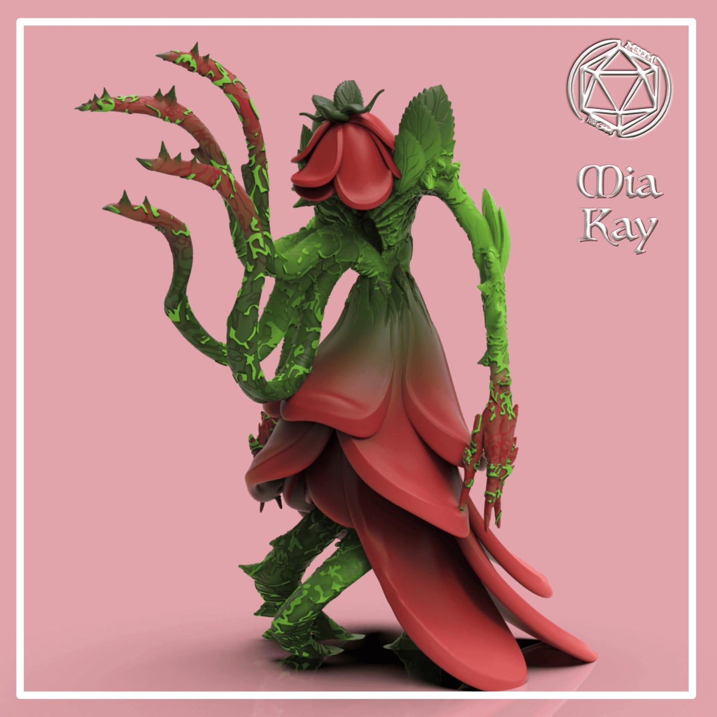 Rose Monster miniature by M3DM