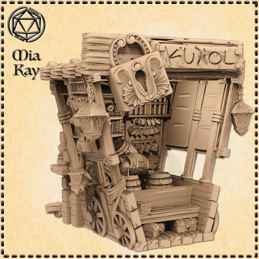Tinkerer Traveling Cart miniature by M3DM