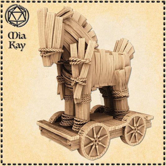 Trojan Horse miniature by M3DM