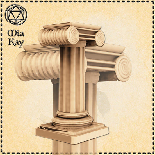 Ionic Columns (Set of 3) miniature by M3DM