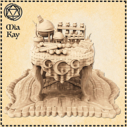 Potion Table miniature by M3DM