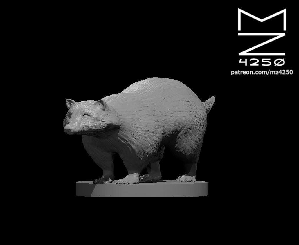Giant Badger Mount miniature by MZ4250