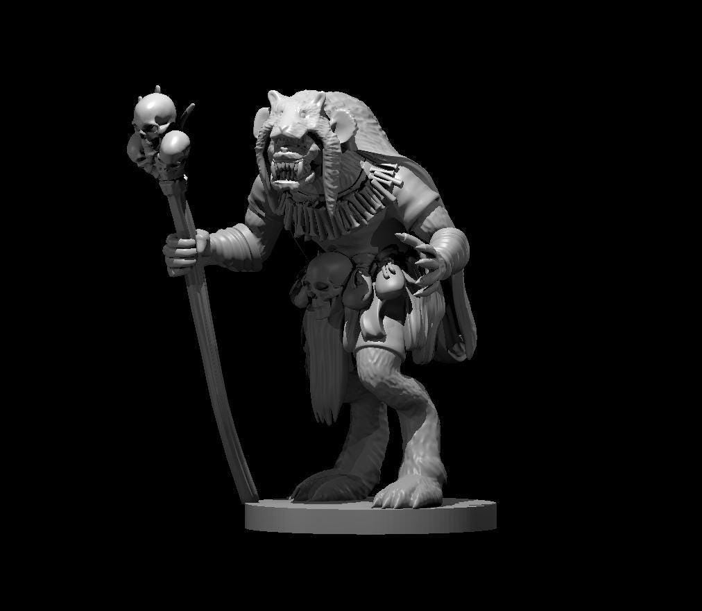 Gnoll Fang of Yeenoghu miniature by MZ4250