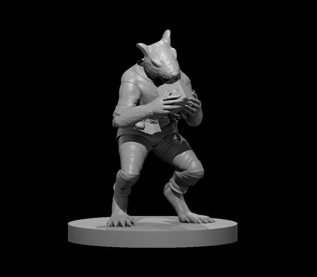 Wererat miniature by MZ4250