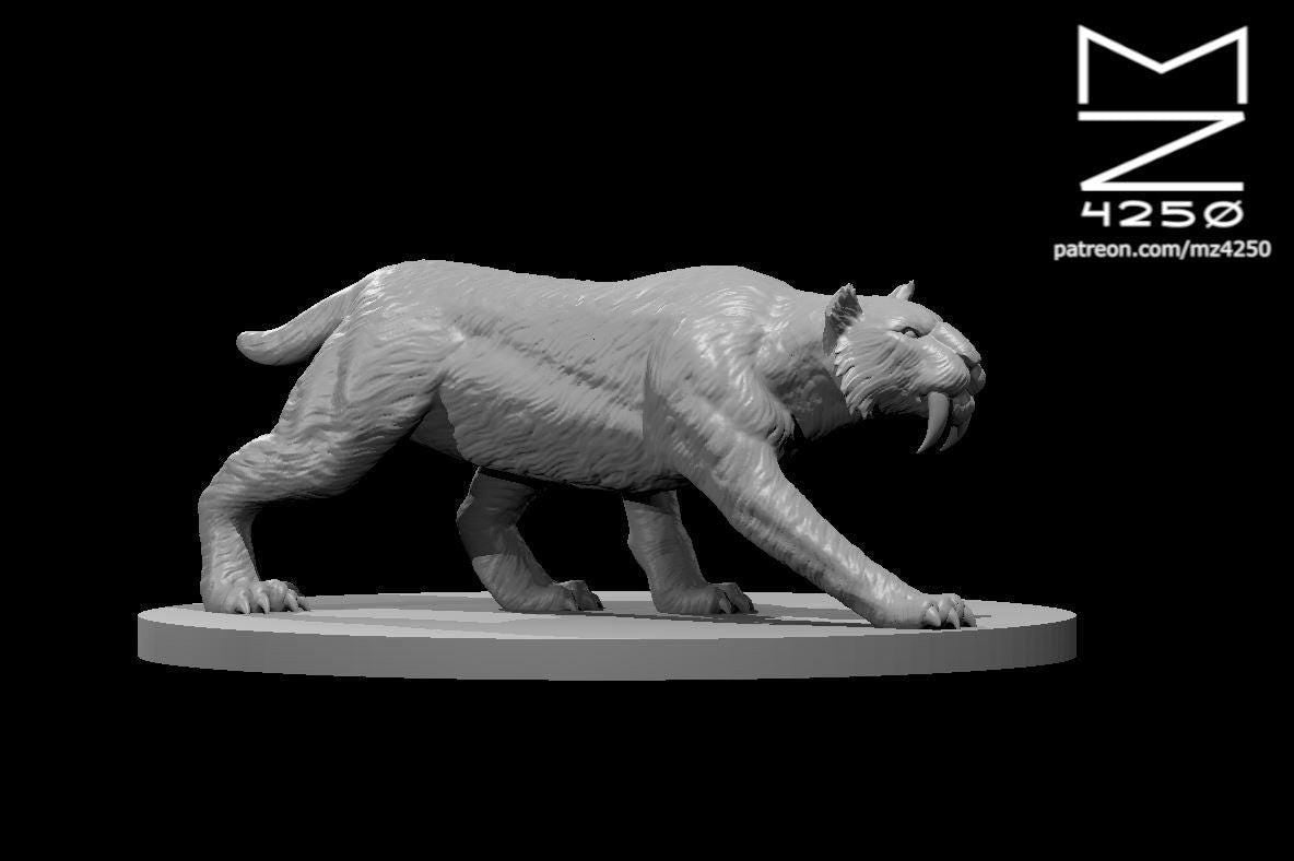 Saber-Toothed Tiger miniature by MZ4250
