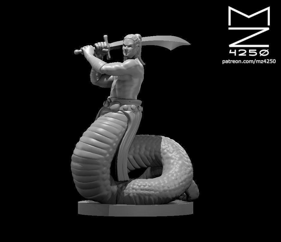 Yuan Ti Malison Male miniature by MZ4250