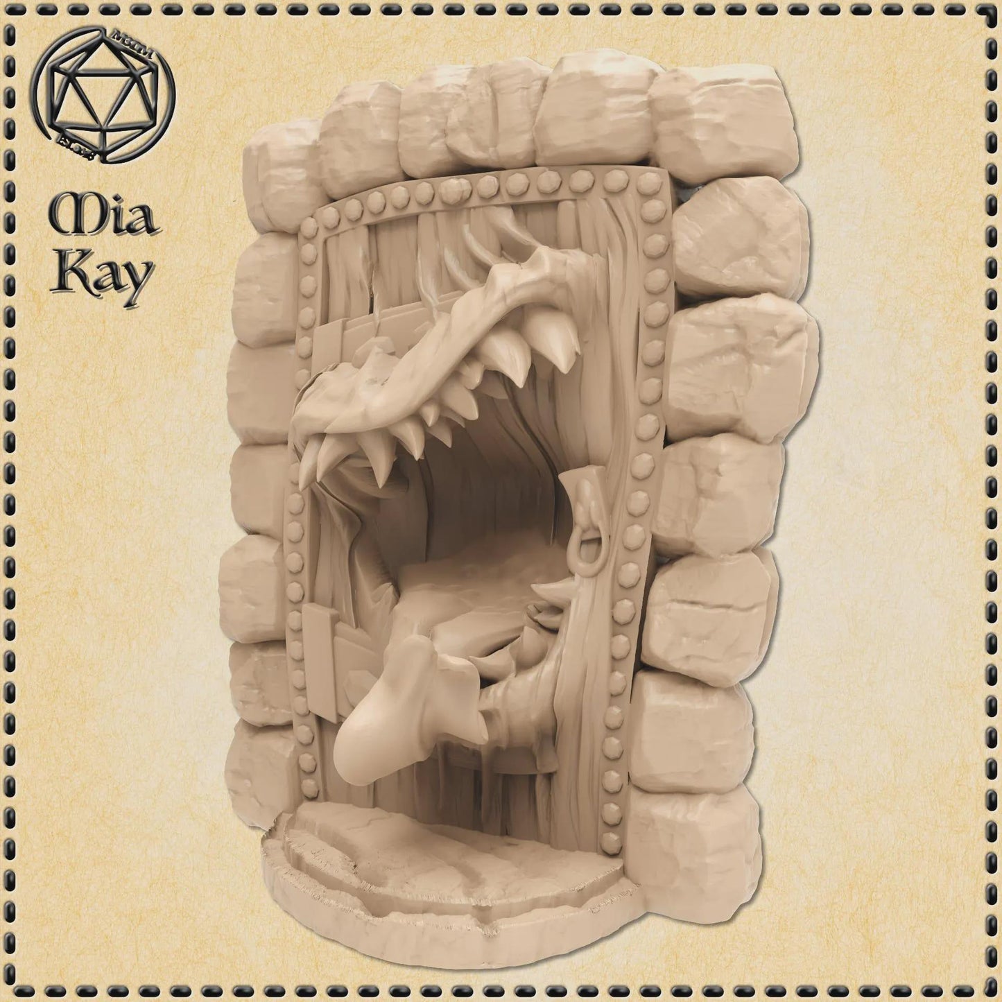 Mimic Door miniature by M3DM
