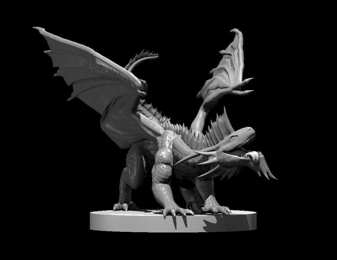 Silver Dragon Wyrmling Young Adult Ancient miniature by MZ4250