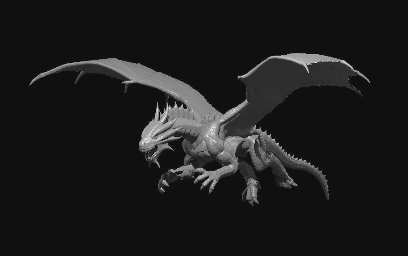 Bronze Dragon Ancient Adult Young Wyrmling miniature by MZ4250