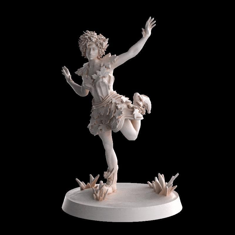 Autumn Elf miniature by M3DM
