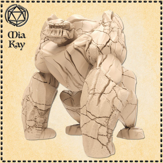 Greater Earth Elemental miniature by M3DM