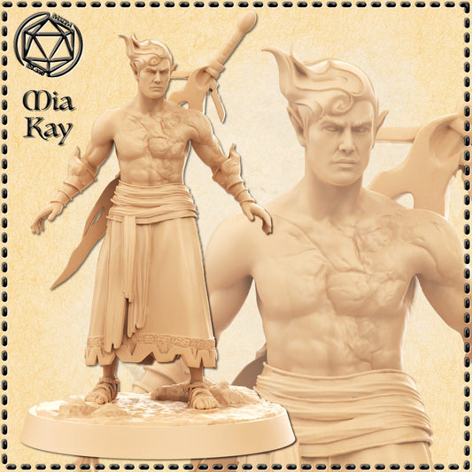 Fireborn Male miniature by M3DM