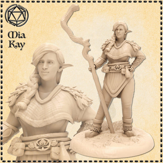 Firbolg Druid miniature by M3DM