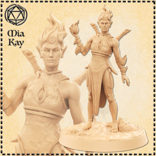 Fireborn Female miniature by M3DM