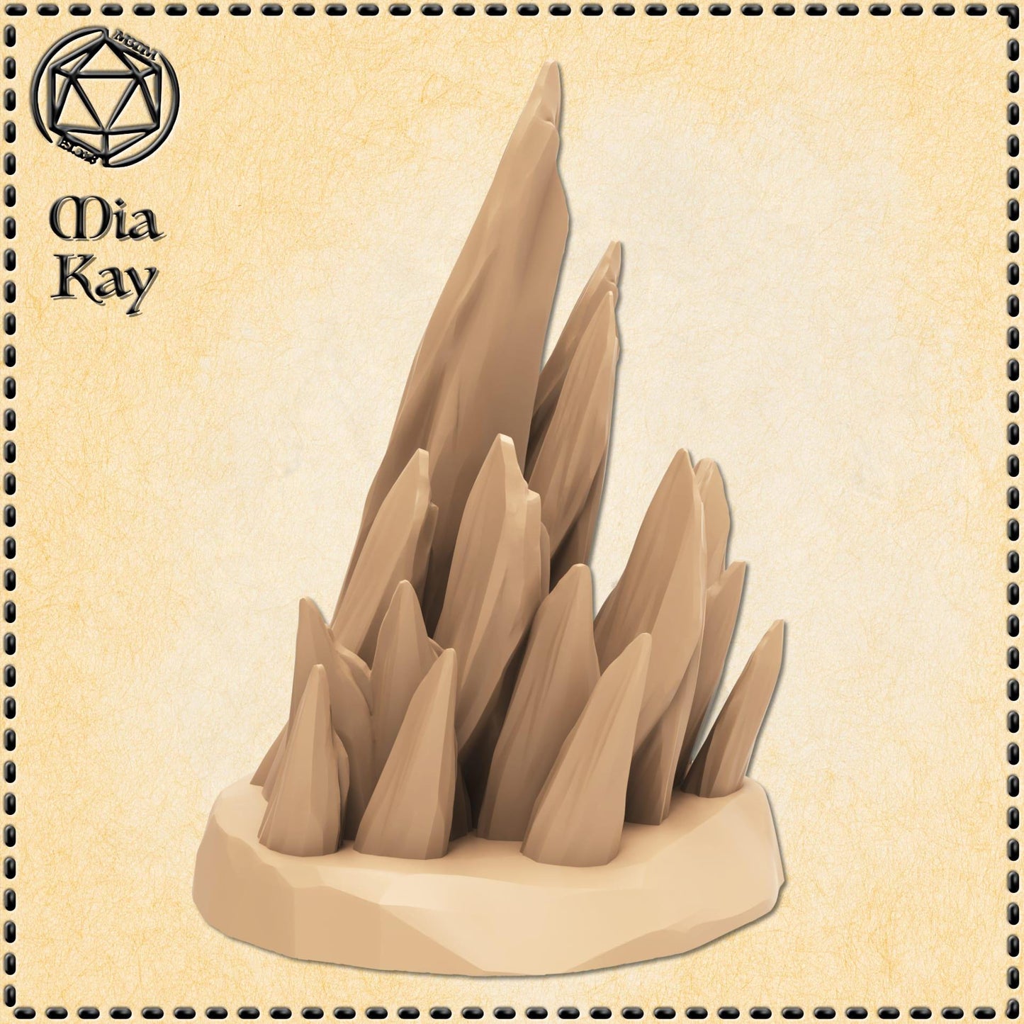 Ice Disk miniature by M3DM