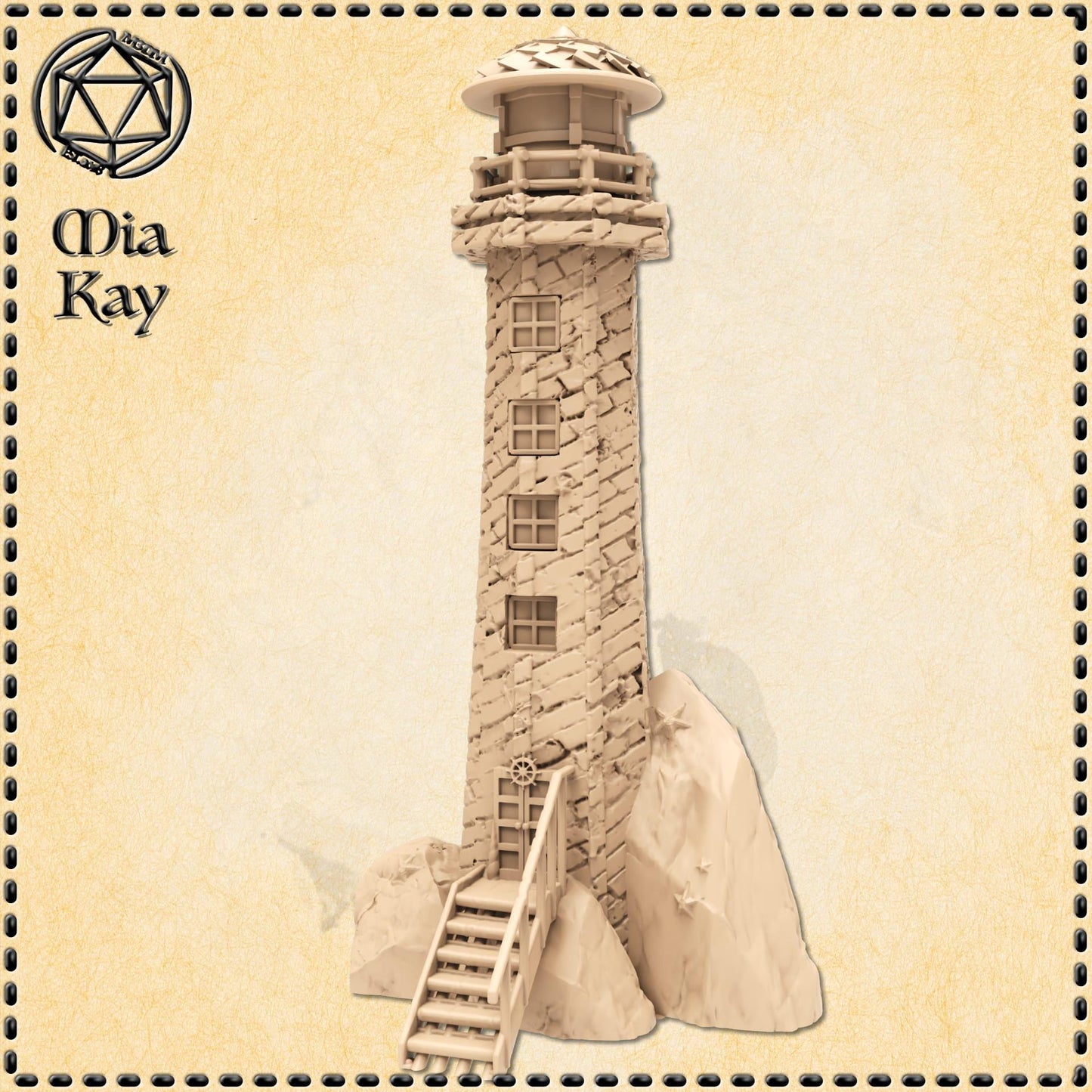 Lighthouse miniature by M3DM