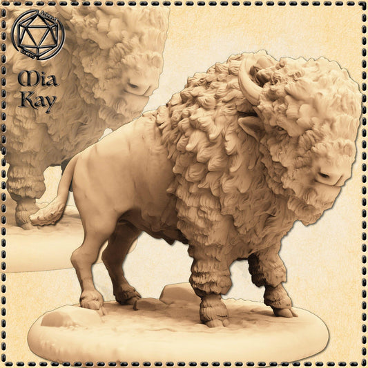 Buffalo miniature by M3DM