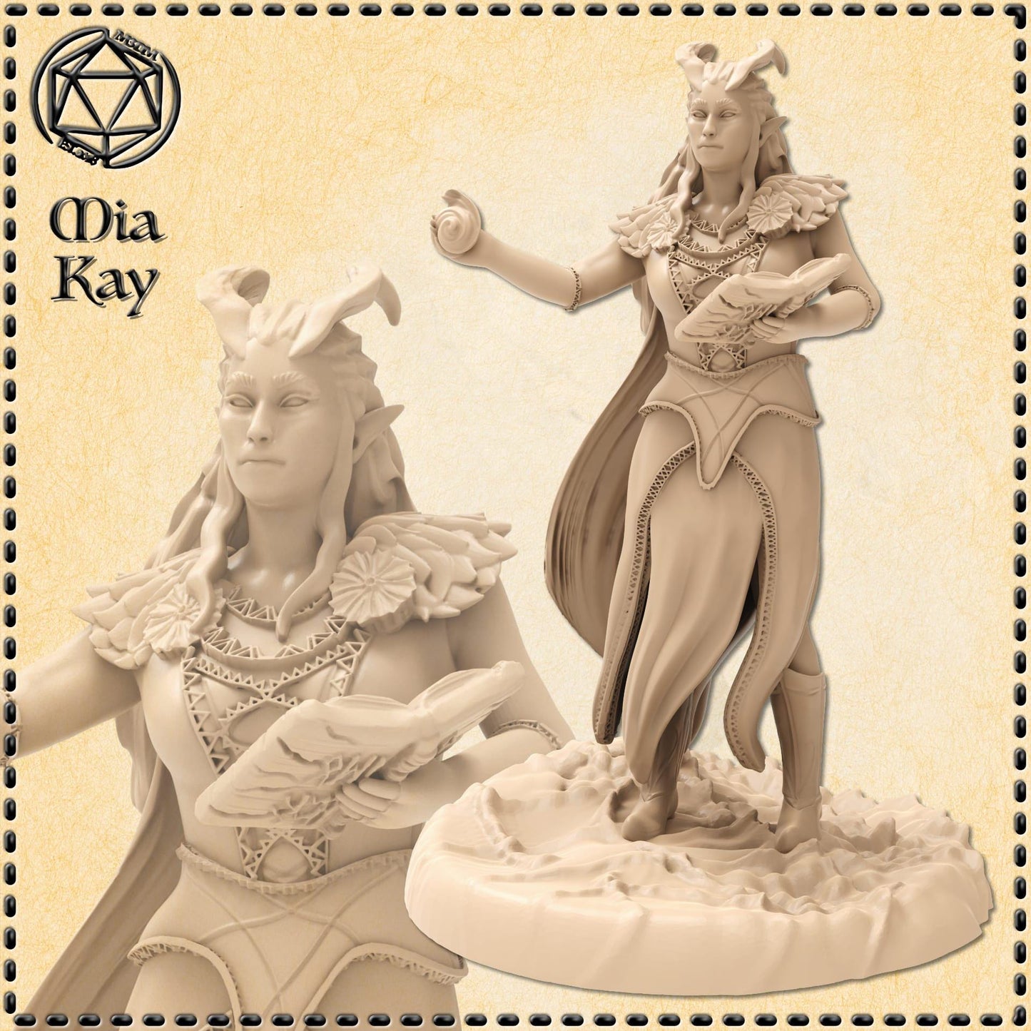Demonic Warlock miniature by M3DM