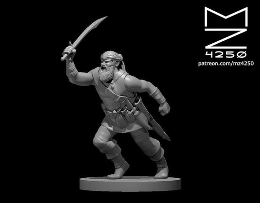 Bandit Captain Male miniature by MZ4250
