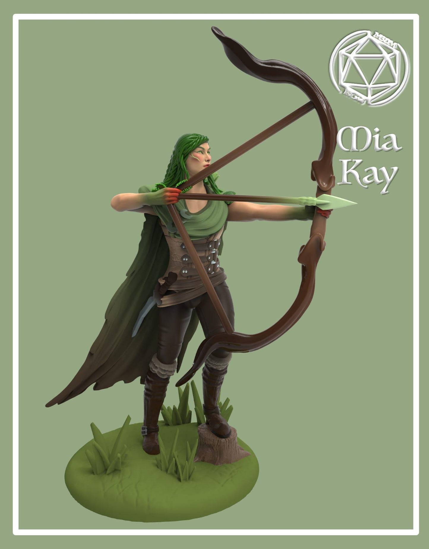 Dryad Ranger miniature by M3DM
