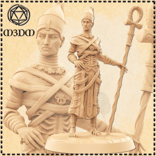 Egyptian Mummy Queen miniature by M3DM