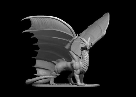 Copper Dragon Ancient Adult Young Wyrmling miniature by MZ4250