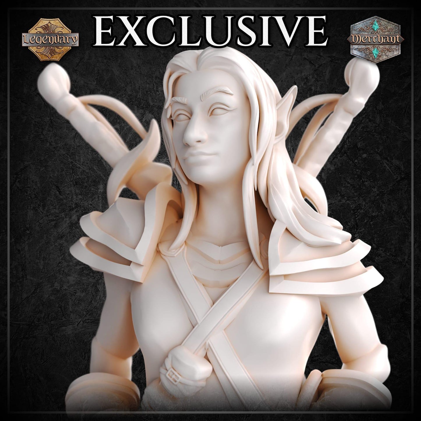 Female Halfling Rogue miniature by M3DM