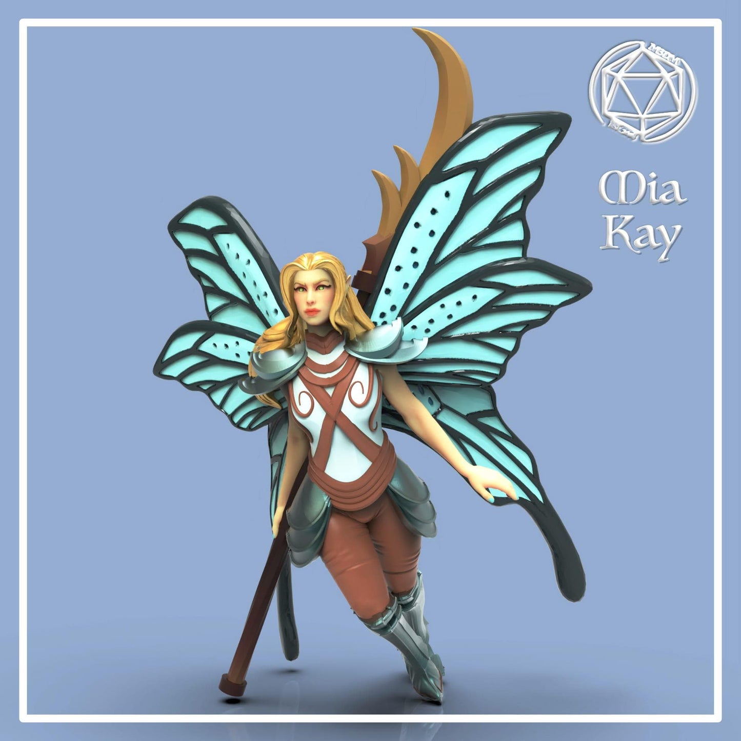 Fairy Paladin miniature by M3DM