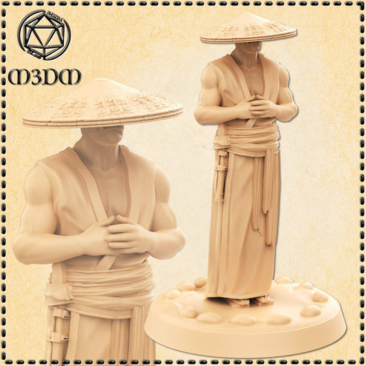 Half-Orc Ronin Gunslinger miniature by M3DM