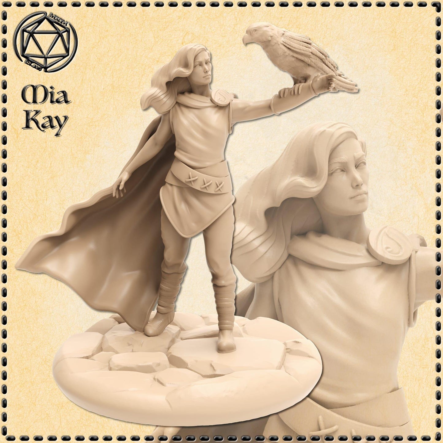 Human Falconer miniature by M3DM