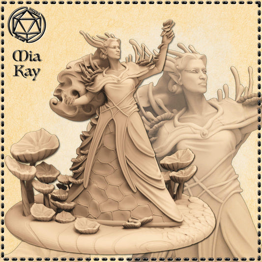 Mushroom Queen miniature by M3DM