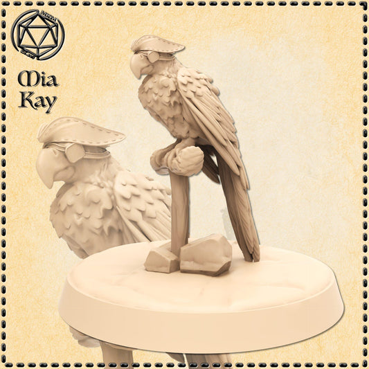 Pirate Parrot miniature by M3DM