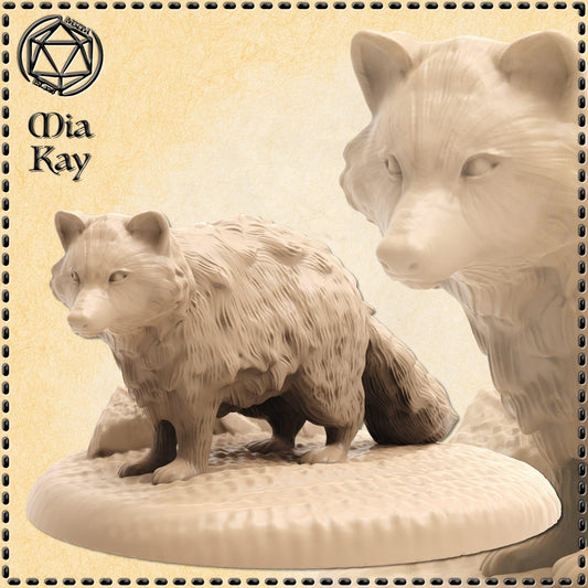 Raccoon miniature by M3DM