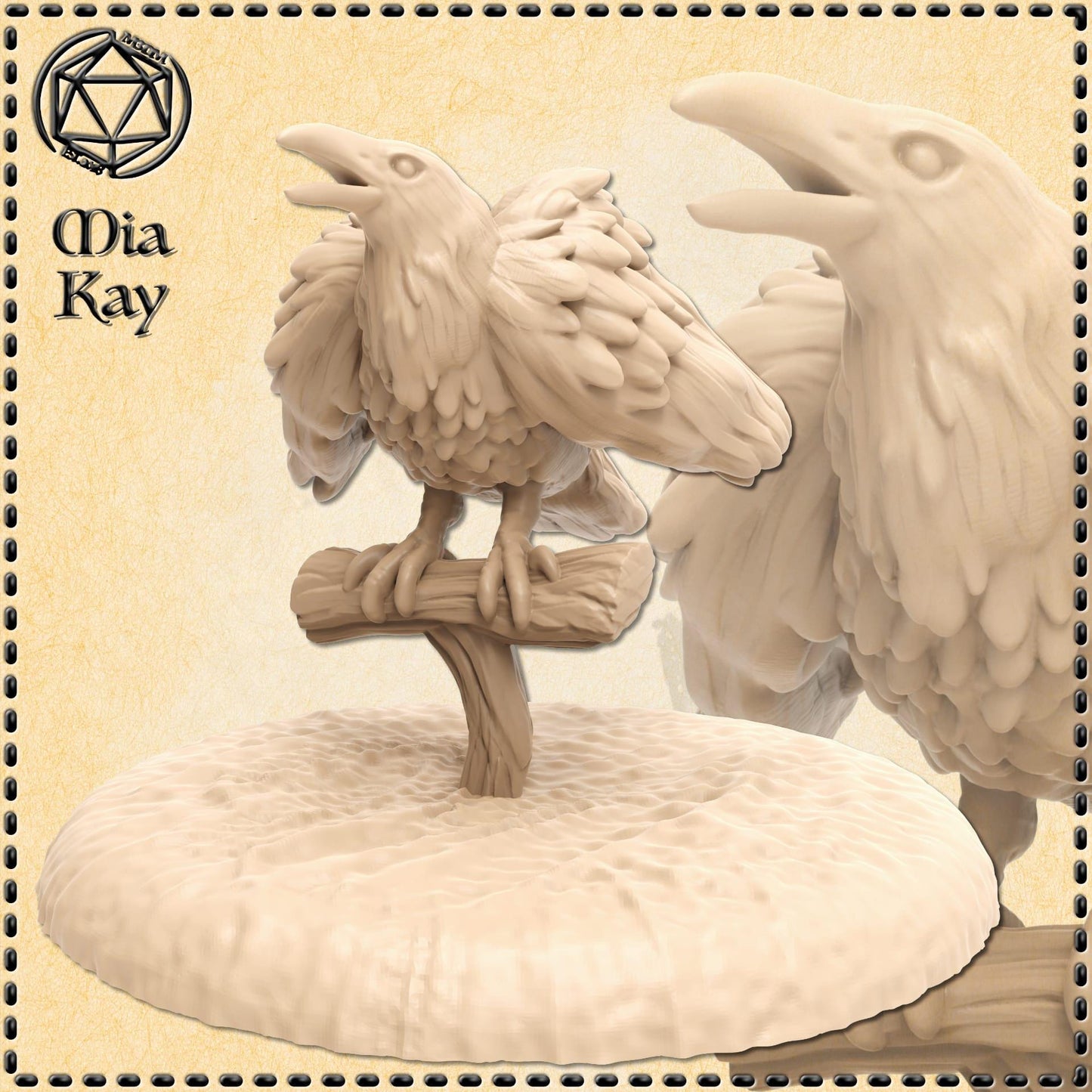 Raven miniature by M3DM