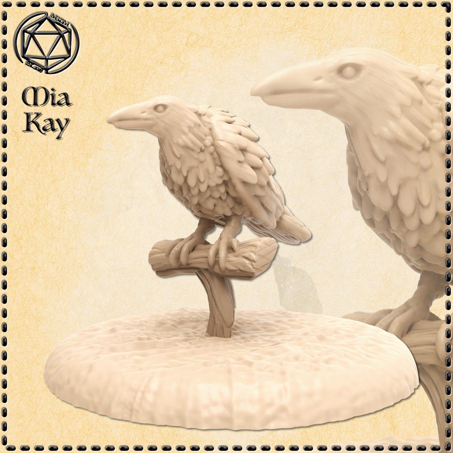 Raven miniature by M3DM