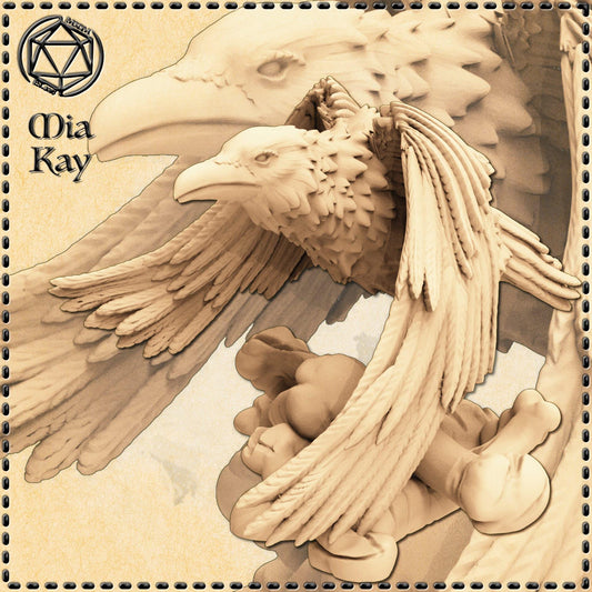 Raven Omen miniature by M3DM