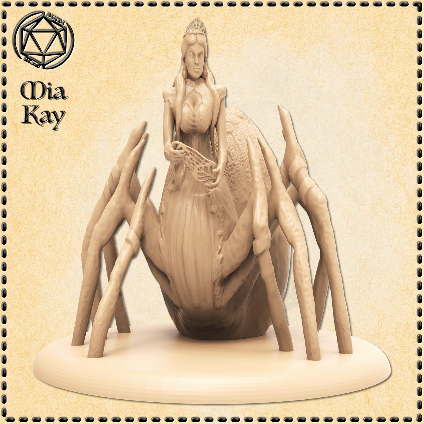 Spider Queen miniature by M3DM