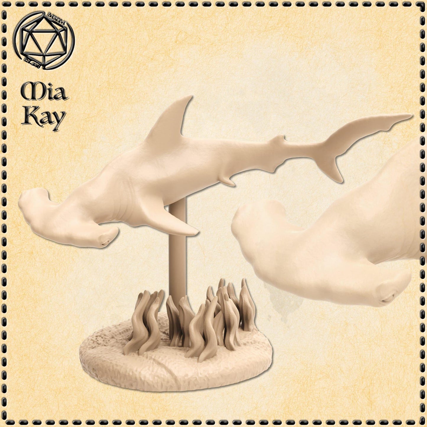 Shark Mount miniature by M3DM
