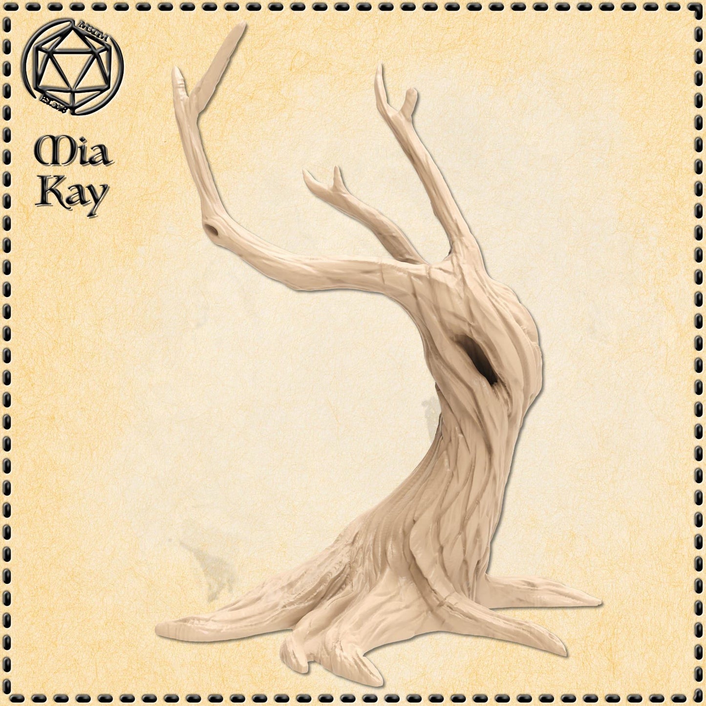 Tree Leaning miniature by M3DM