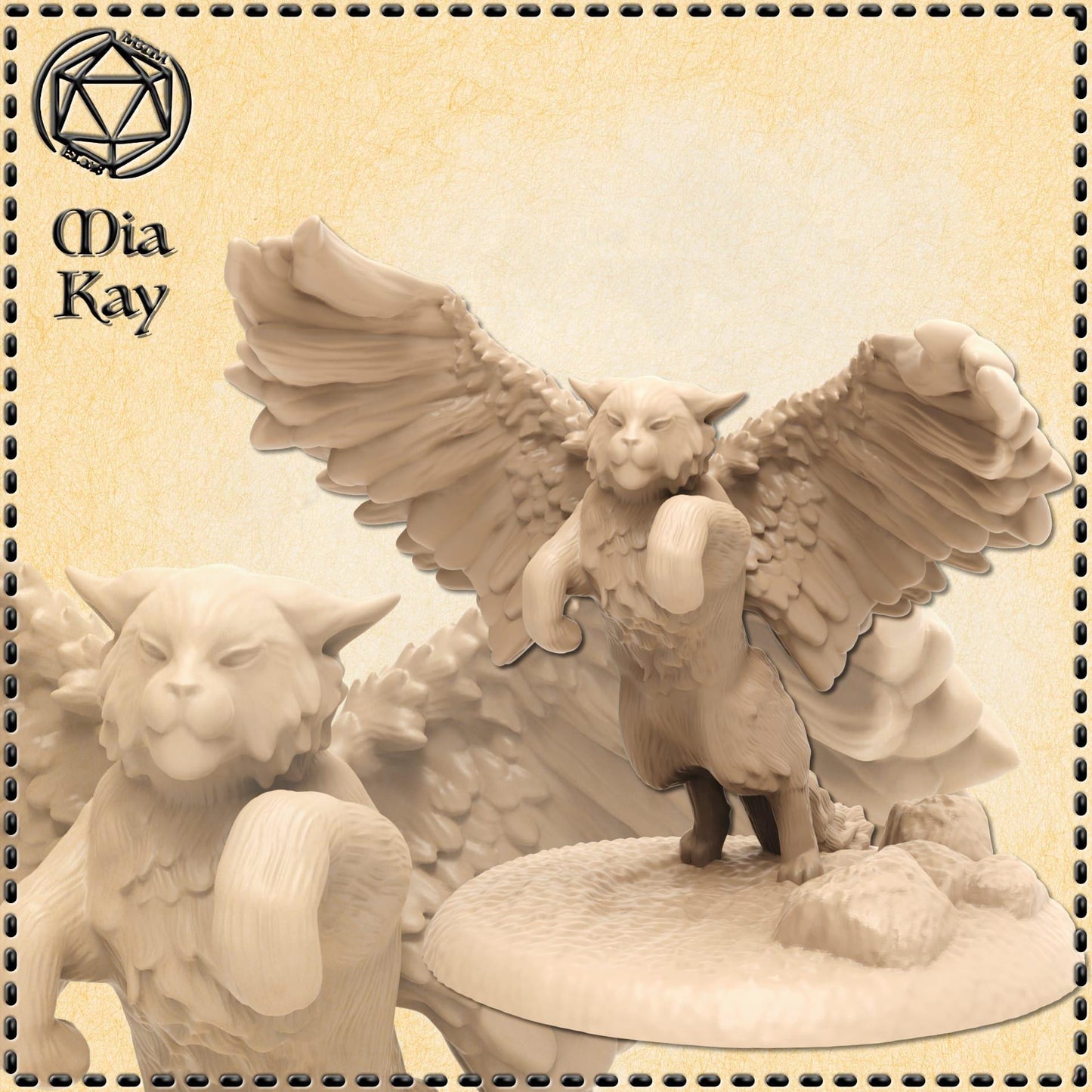 Tressym miniature by M3DM