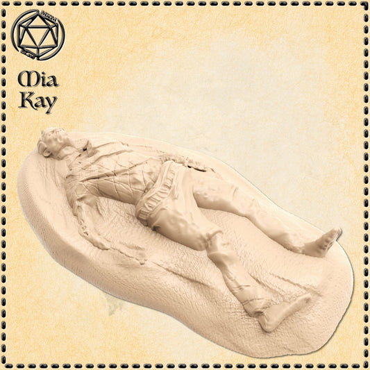 Dead body miniature by M3DM