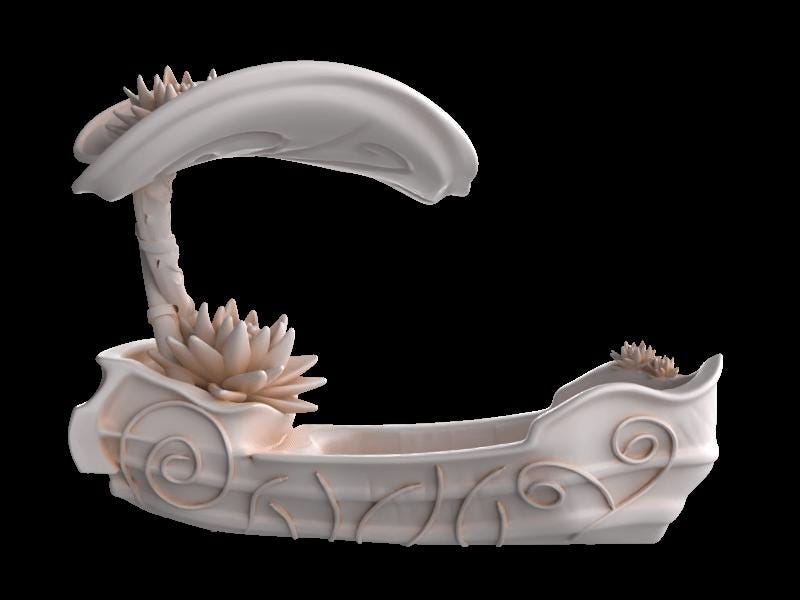 Lily Pad Boat miniature by M3DM