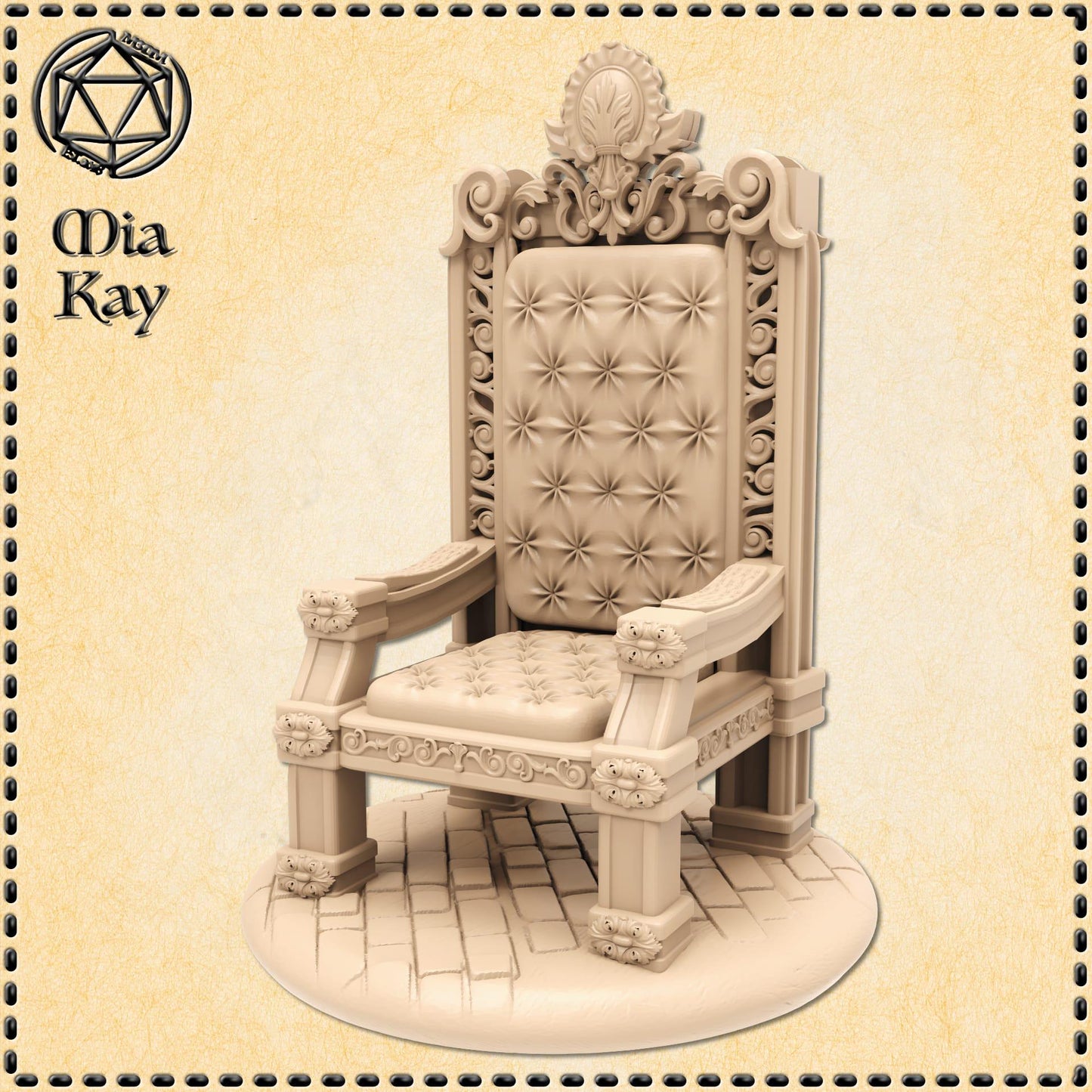 Throne miniature by M3DM