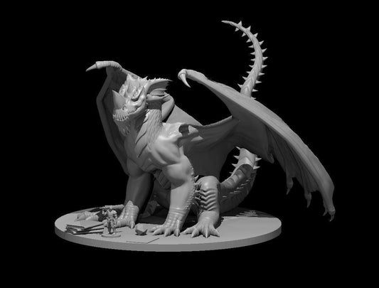 Blue Dragon Playing DND miniature by MZ4250