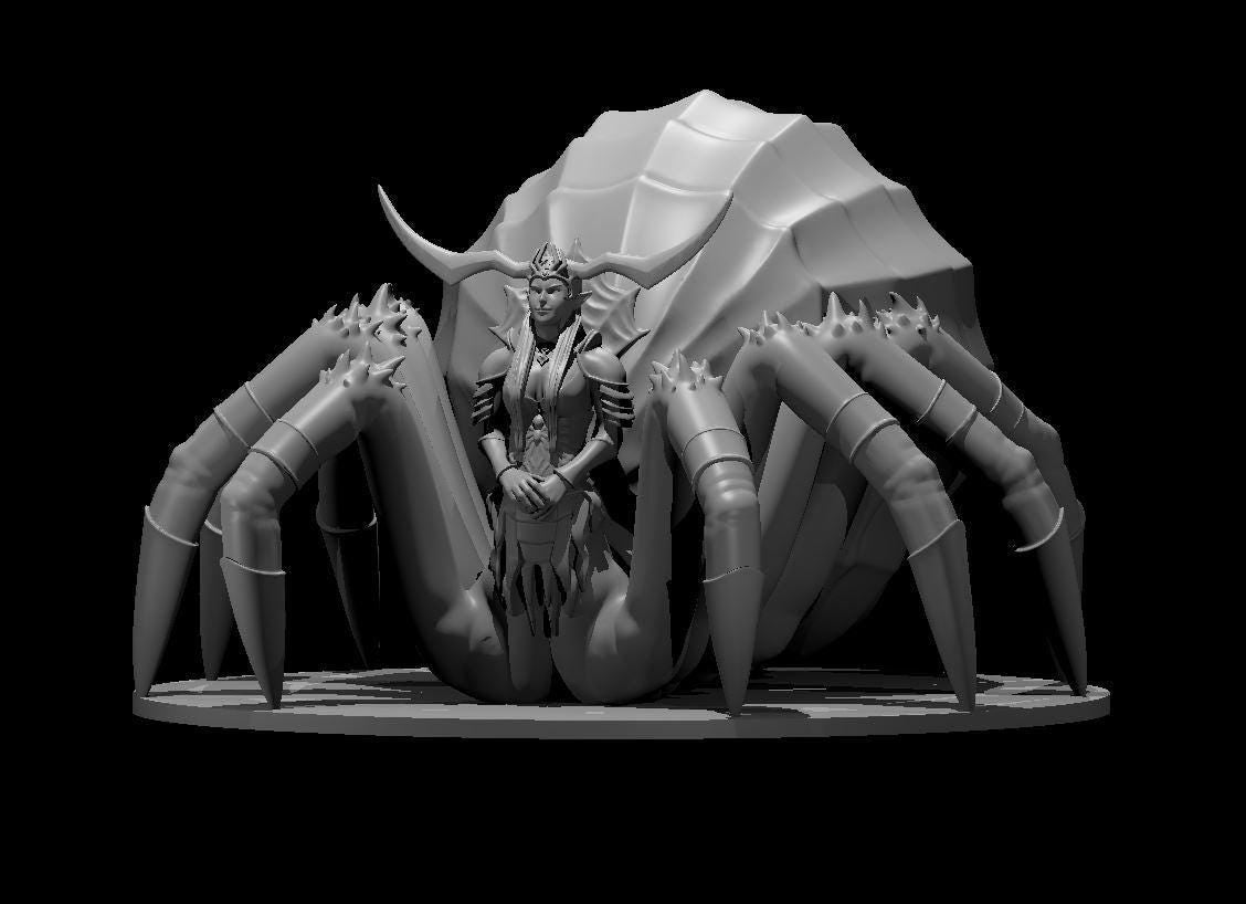 Queen Drider miniature by MZ4250