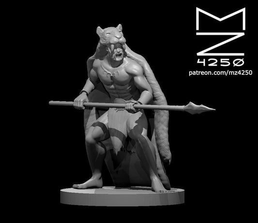 Tribal Warrior Male miniature by MZ4250