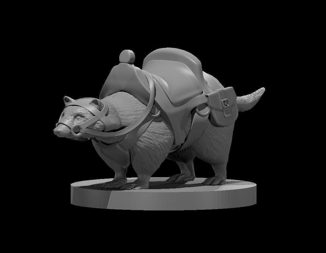 Giant Badger Mount miniature by MZ4250